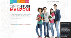 Desktop Screenshot of centrostudimanzonifano.com